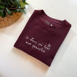• Giordano Go Where You Feel Most Peaceful Sweatshirt •